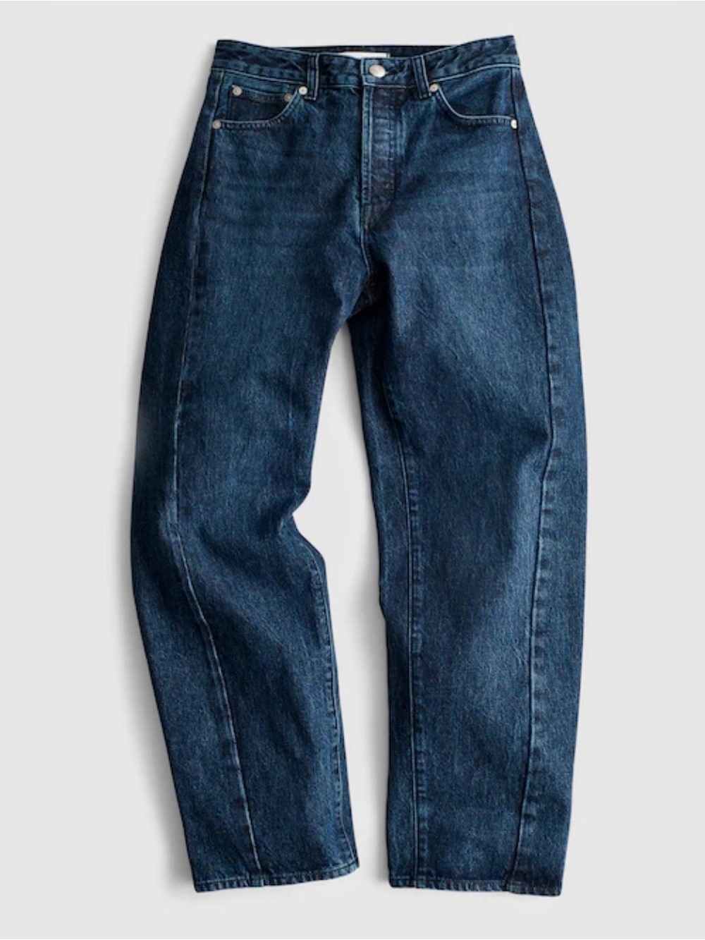 Madewell Women’s Pieced Barrel-Leg Jeans dark blue wash. Sz 26. NWT.
